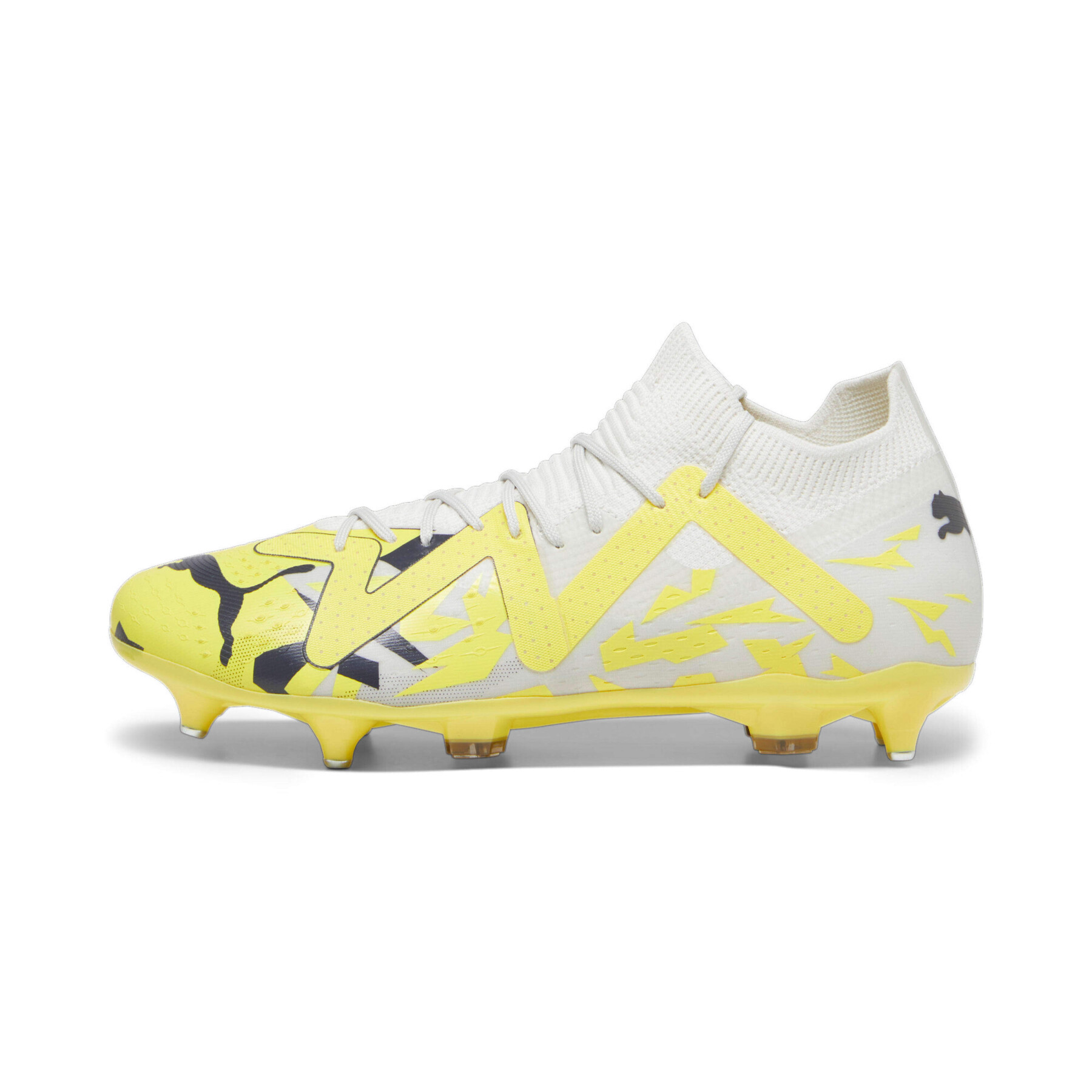 PUMA Future Match Mxsg Comfortable SG Soft Ground Abrasion Resistant Soccer Shoes Men’s Yellow