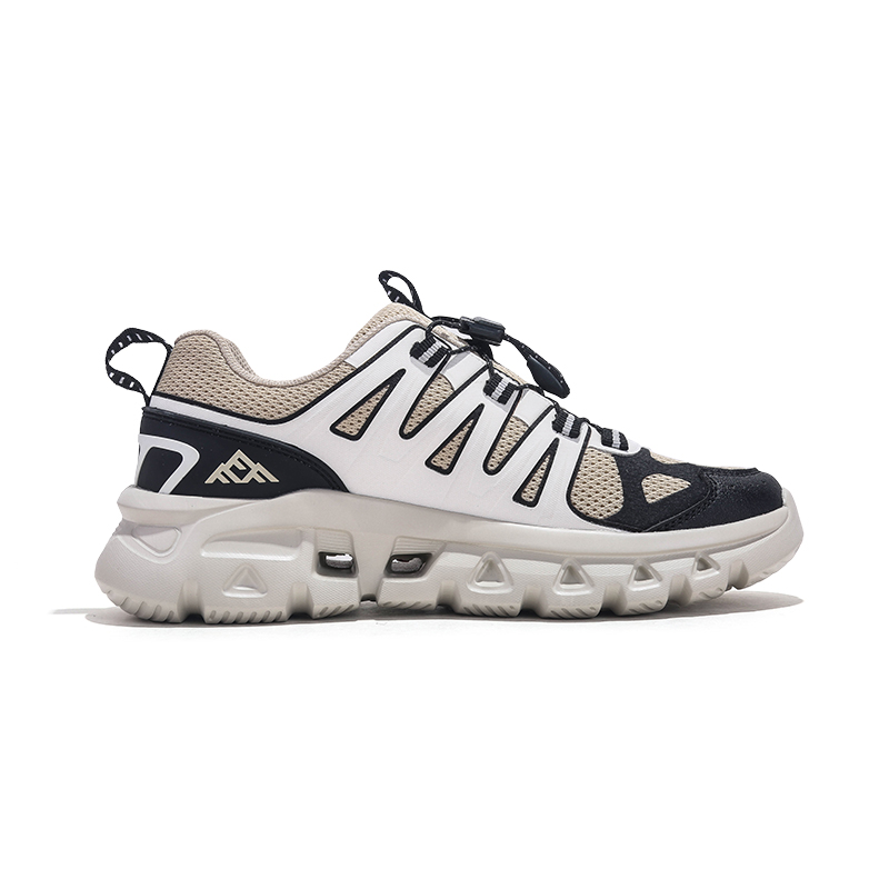 Jifffly Grip, Abrasion Resistant, Waterproof, Slip Resistant Low top Mountaineering Shoes Unisex Black Beige