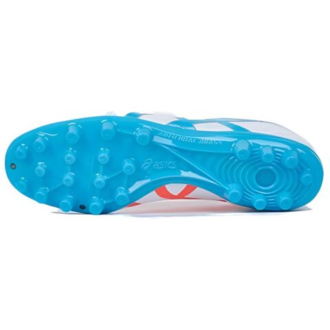 Asics Ds Light Club AG Artificial Ground Kangaroo Leather Soccer Shoes Men’s White Blue