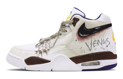 Nike Flight Legacy Forbidden Ground Slip Resistant Abrasion Resistant Mid top Vintage Basketball Shoes Men’s Ecru