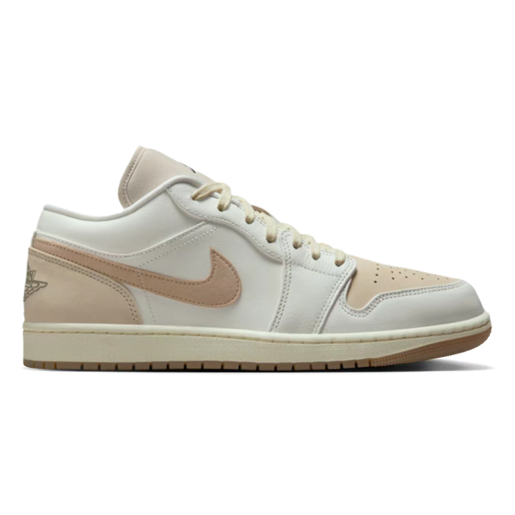 Jordan Air Jordan 1 Vintage Basketball Shoes Unisex Low Top White/Brown