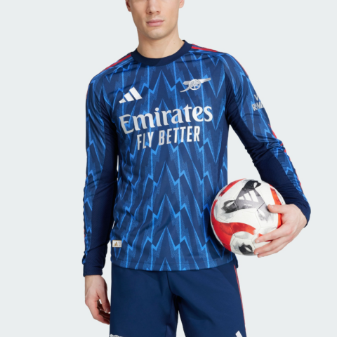 Adidas Free Shipping With AdiClub Arsenal 25/26 Long Sleeve Away Authentic Jersey