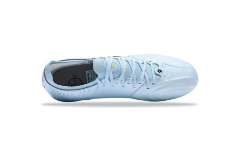 KELME Grail Collection Natural Grass Slip Resistant Abrasion Resistant Soccer Shoes Unisex Sky Blue