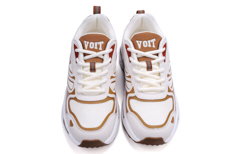 VOIT Slip Resistant, Breathable, Lightweight Low top Casual Sprint Running Shoes Men’s Coffee Brown