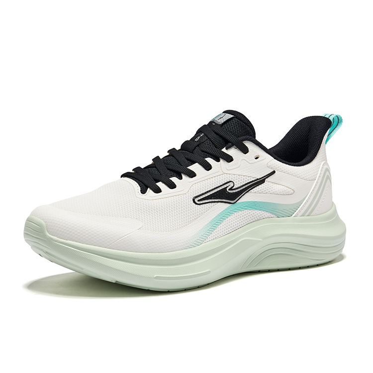 Erke Cushioning Breathable Low top Running Shoes Men’s Microcrystal White Jet Black