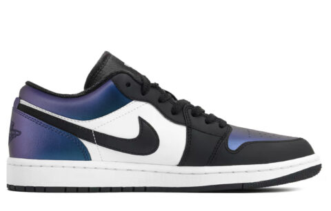 Jordan Air Jordan 1 Cushioning, Wear Resistant Low top Vintage Basketball Shoes Unisex Red Purple Blue