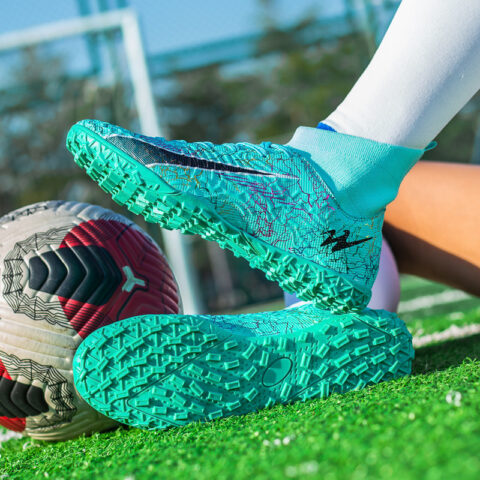 DOUBLE STAR 88 Breathable Lightweight Breathable And Lightweight Soccer Shoes Unisex Aqua