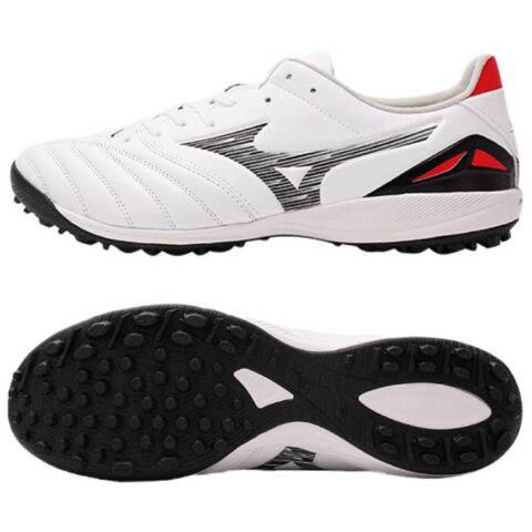 Mizuno Morelia Neo IV Pro TF Turf Artificial Turf Slip Resistant Soccer Shoes Men’s White