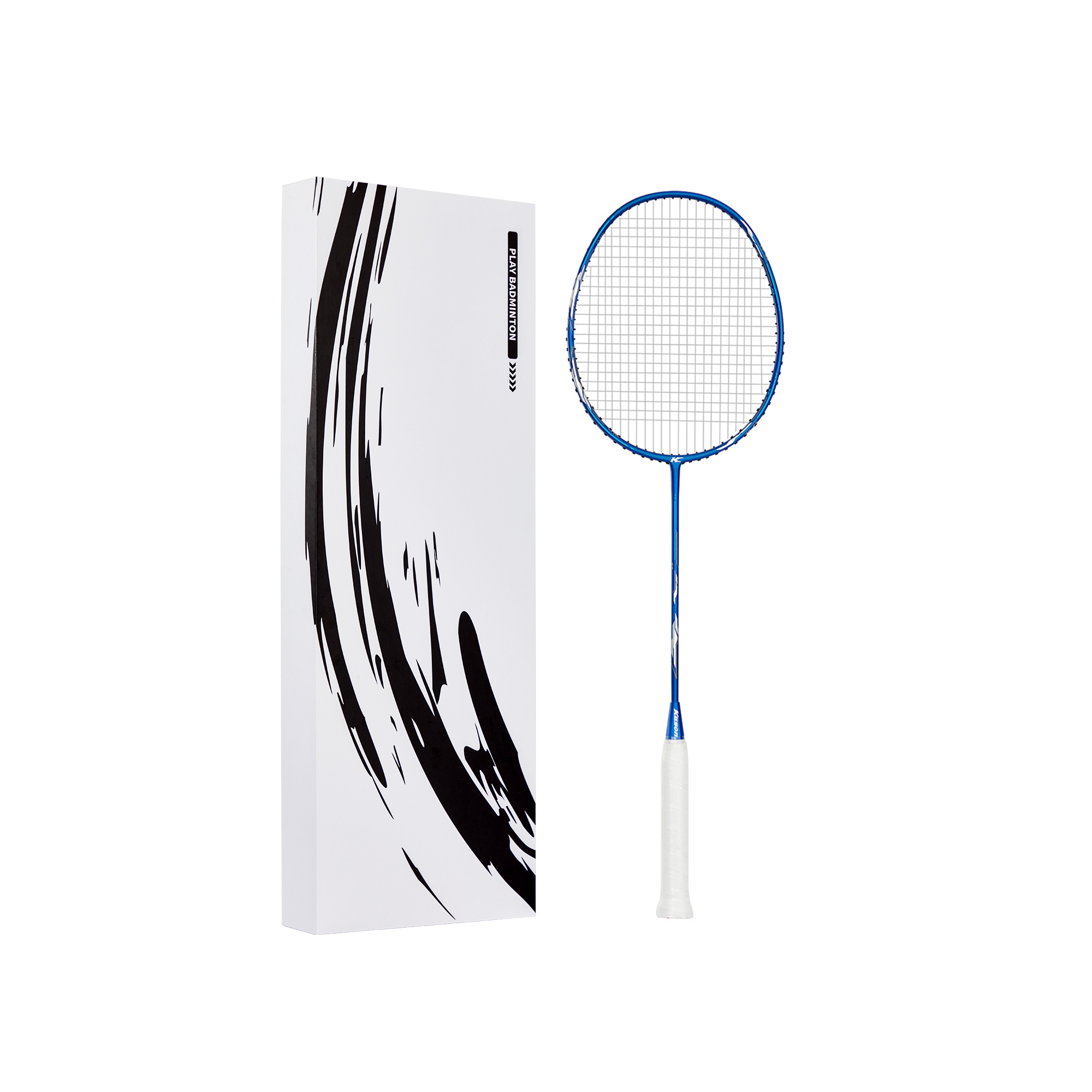 Li Ning x Kason Badminton Rackets Offensive Type Heavy Head, Stiff Shaft Advanced Level 4UG5 Blue Silver