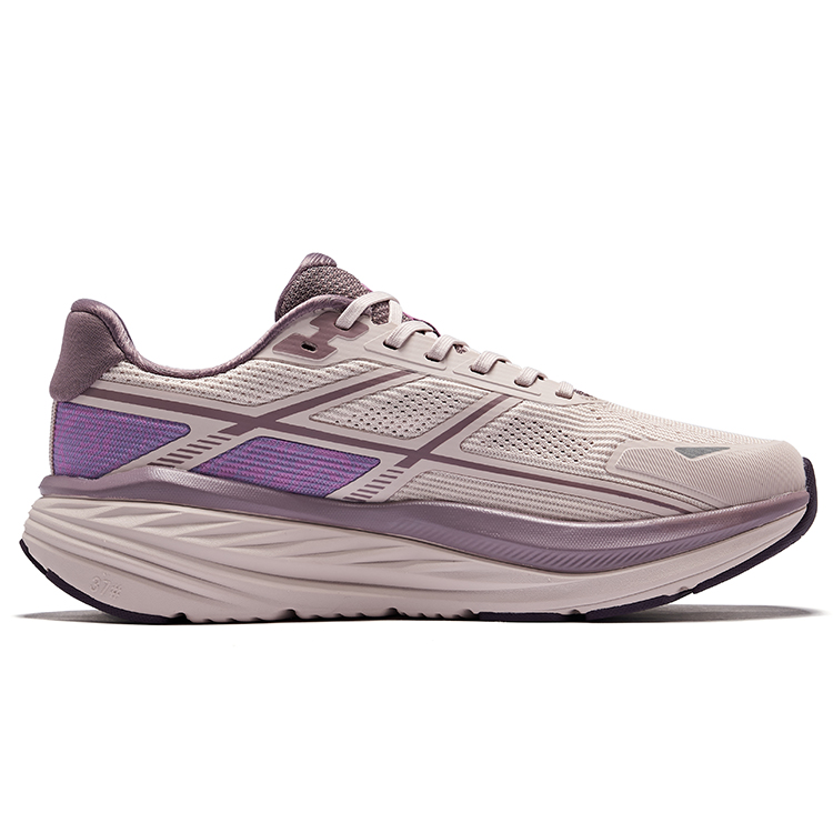 Erke Cushioning Slip Resistant Breathable Low top Casual Running Shoes Women’s Yam Gray Dusty Purple