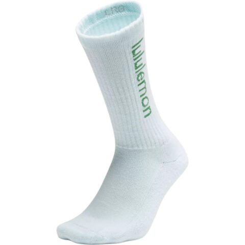 Lululemon SS25 Crew Socks Unisex 1 Pack Marine Blue/Green Grape