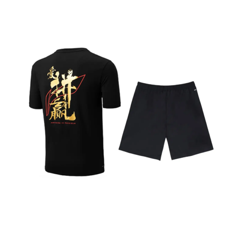 Li Ning Casual Sportswear Unisex Black+Black