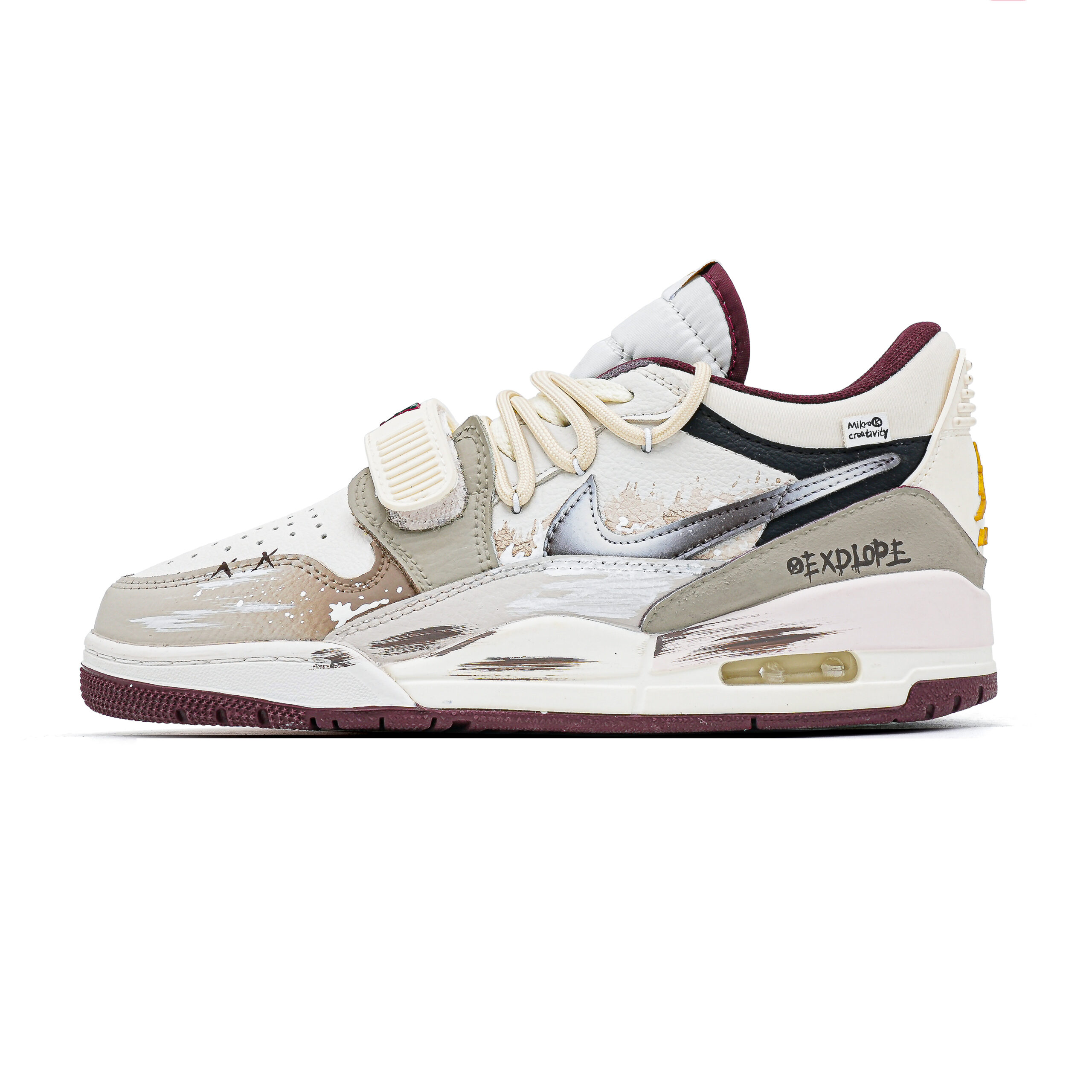 Jordan Legacy 312 Wild Exploration Leather Abrasion Resistant Abrasion Resistant Low top Vintage Basketball Shoes Men’s