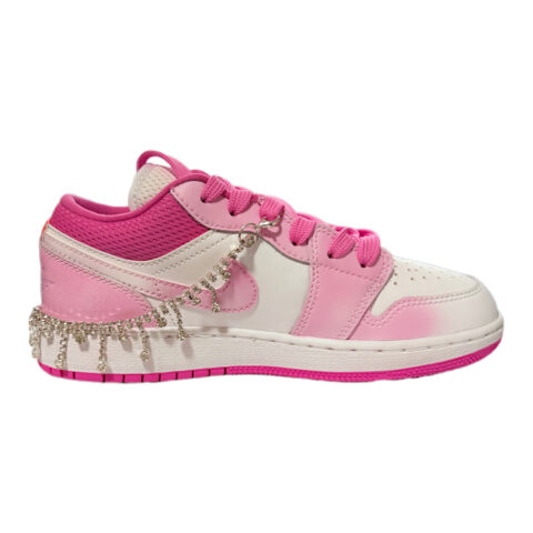 Jordan Air Jordan 1 Low ‘Pinksicle’ Candy House Low top Vintage Basketball Shoes Women’s Pink White