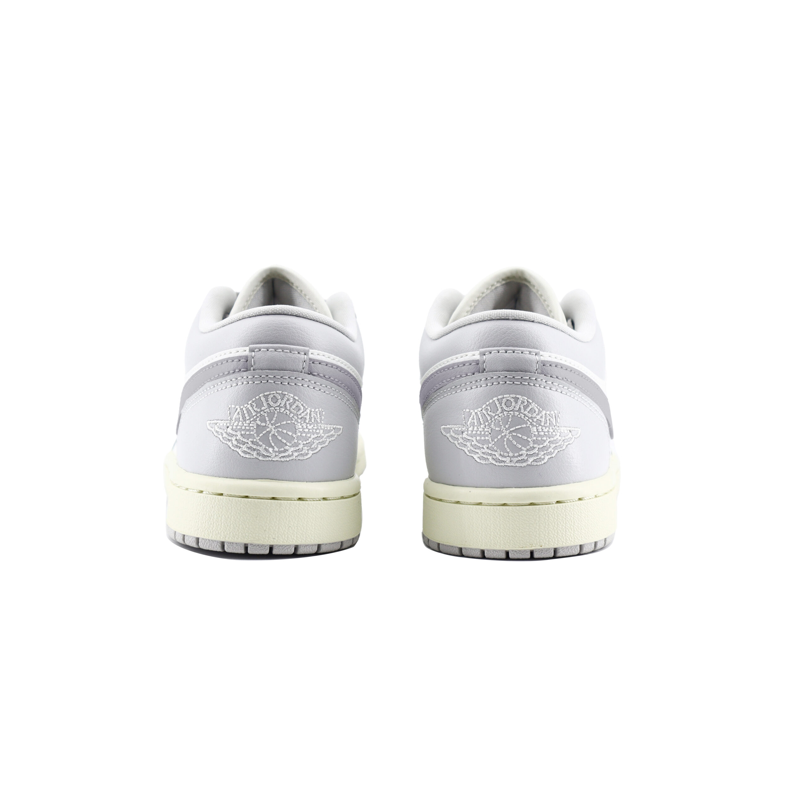Jordan Air Jordan 1 Chuangyi Slip Resistant Abrasion Resistant Low top Vintage Basketball Shoes Unisex White Gray