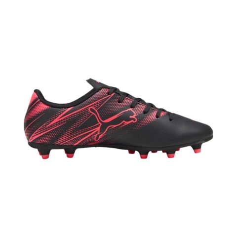 PUMA Attacanto AG Artificial Ground FG Firm Ground Abrasion Resistant Soccer Shoes Men’s Black Red