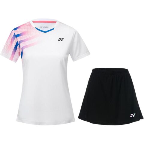 YONEX Badminton Jerseys Women's V Neck Moderate