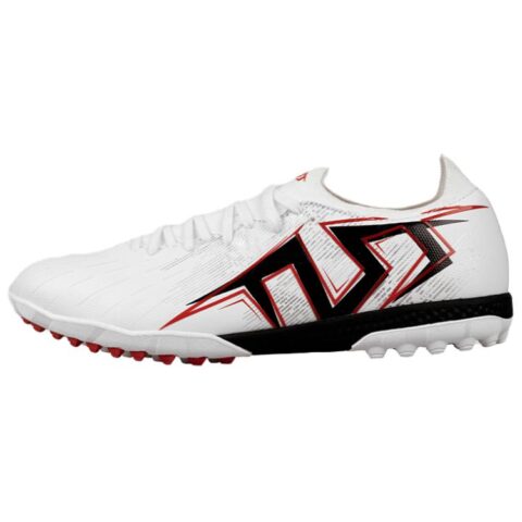 TLSS. TF Turf Artificial Turf Cushioning Anti Twist Soccer Shoes Unisex White