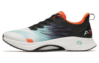 Anta MACH 3.0 Cushioning Slip Resistant Abrasion Resistant Low top Running Shoes Men's White Light Blue