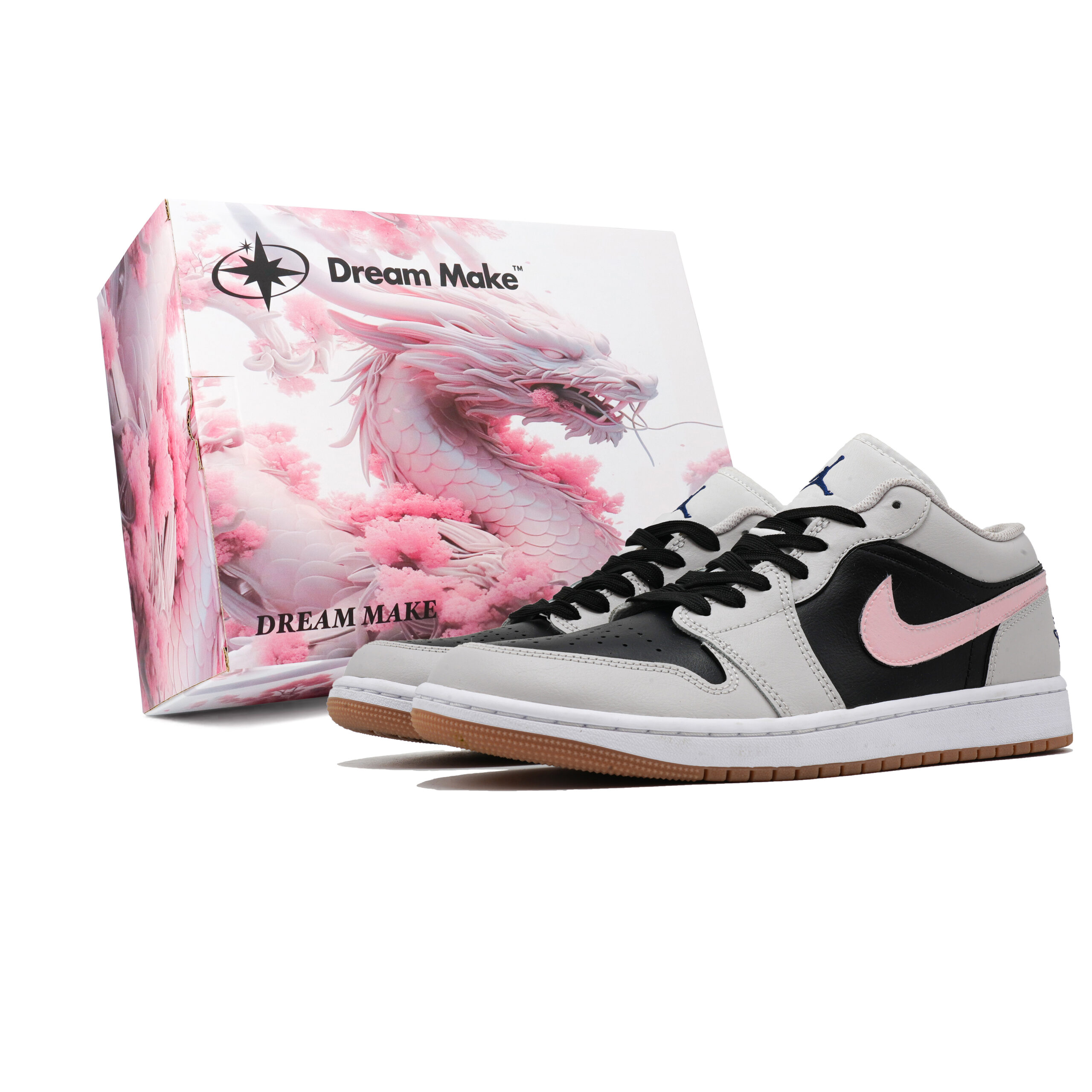 Jordan Air Jordan 1 Vintage Basketball Shoes Men's Low Top Black