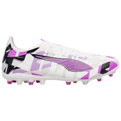 PUMA Ultra 5 Match Abrasion Resistant Soccer Shoes Unisex White Purple