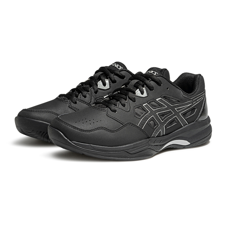 ASICS Synthetic Leather Support Low top Comfortable Badminton Shoes Unisex Black/