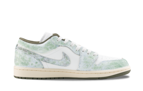 Jordan Air Jordan 1 Vintage Basketball Shoes Unisex Low Top Cyan
