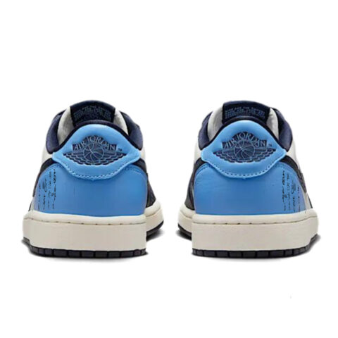 Jordan Air Jordan 1 Low top Vintage Basketball Shoes Men’s White Blue
