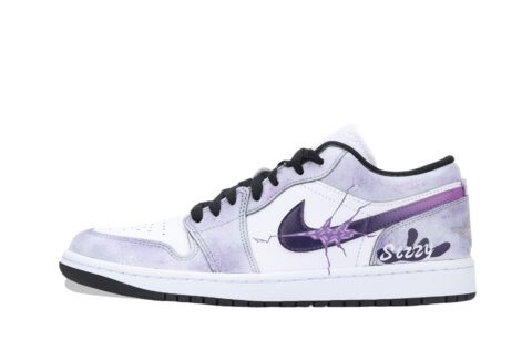 Jordan Air Jordan 1 Space Time Rift, Infinite Cushioning, Wear Resistant Low top Vintage Basketball Shoes Unisex