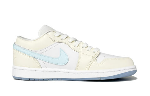 Jordan Air Jordan 1 Low top Vintage Basketball Shoes Women’s Blue Yellow