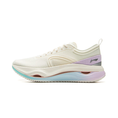 Li Ning Cushioning Rebound Low top Training Running Shoes Women’s Ecru