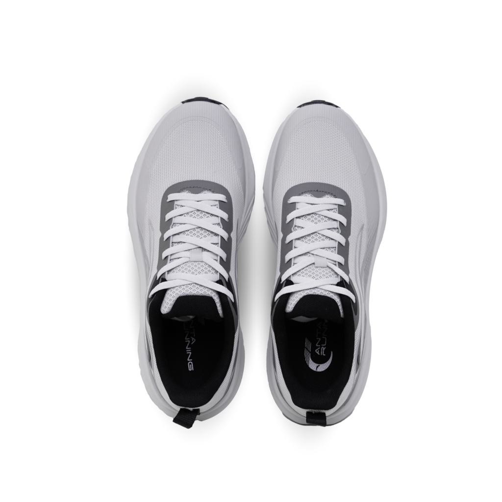 Anta Cloud Trace PRO Fabric Cushioning, Wear Resistant Low top Casual Running Shoes Men’s Cumulus Gray