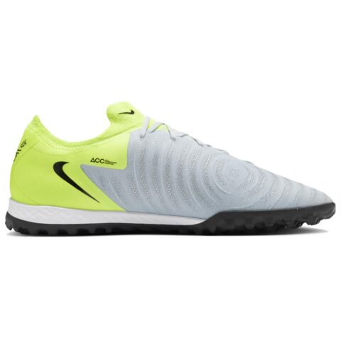 Nike Phantom GX 2 Pro TF Turf Synthetic Leather Slip Resistant Abrasion Resistant Soccer Shoes Unisex Yellow Gray