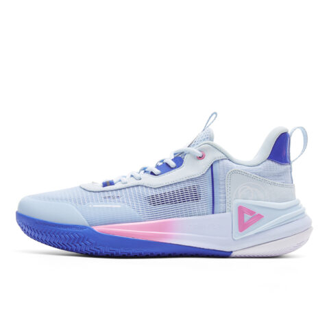 PEAK Slip Resistant, Abrasion Resistant, Breathable Low Top Basketball Shoes Men’s Light Blue