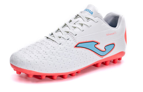 Joma MG Multi Ground Slip Resistant Abrasion Resistant Slip Resistant Abrasion Resistant Soccer Shoes Men’s White Red