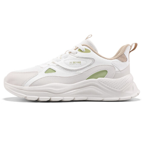 361° Cushioning Breathable Abrasion Resistant Low top Sprint Running Shoes Men's Milk White