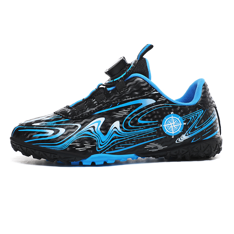 BIANSULONG Soccer Shoes Unisex Low Top Black