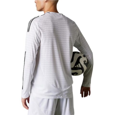 Adidas Free Shipping With AdiClub Real Madrid 24/25 Long Sleeve Home Authentic Jersey