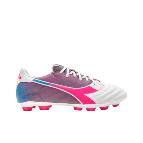 Diadora Brasil Elite Soccer Shoes Unisex Pink White