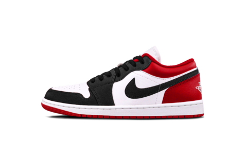Jordan Air Jordan 1 Bred Toe 1.0 Cushioning, Wear Resistant Low top Vintage Basketball Shoes Unisex Red Black