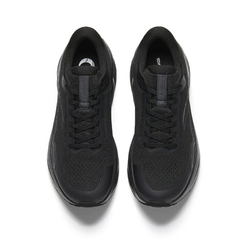 Anta Textile, Synthetic Leather Low top PG7 Casual Running Shoes Men’s Black
