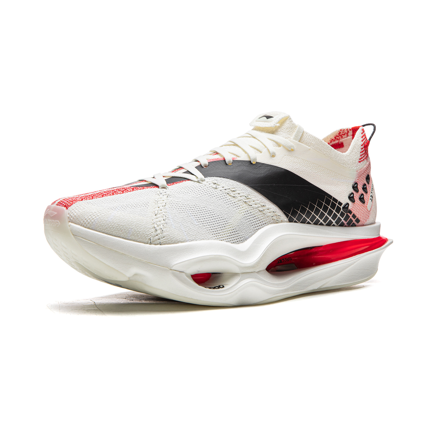 Li Ning Feidian 6 ULTRA Low top Carbon Plate Running Shoes Unisex Champagne White