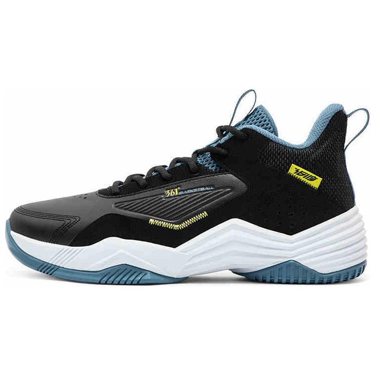 361° Slip Resistant Abrasion Resistant High top Basketball Shoes Men’s Black Blue