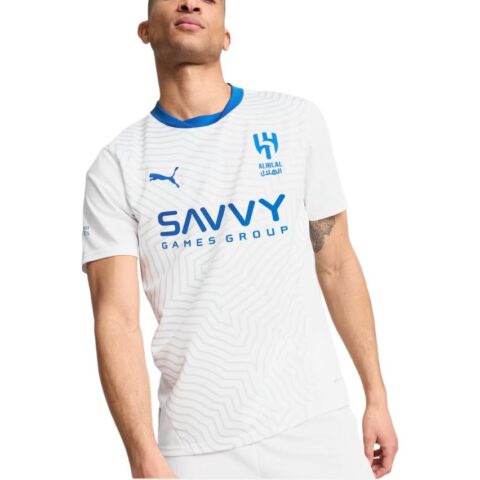 PUMA DRYCELL Al Hilal Saudi F.C. 24/25 Away Replica Jersey Men Soccer Jersey Men’s White Blue Colorway