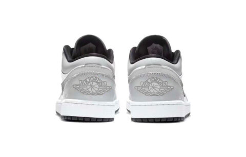 Jordan Air Jordan 1 Abrasion Resistant Low top Vintage Basketball Shoes Unisex Smoke Gray