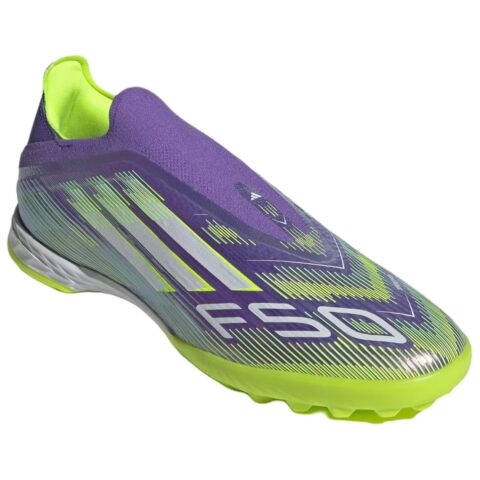 Adidas F50 PRO Leather Soccer Shoes Men’s Purple Green