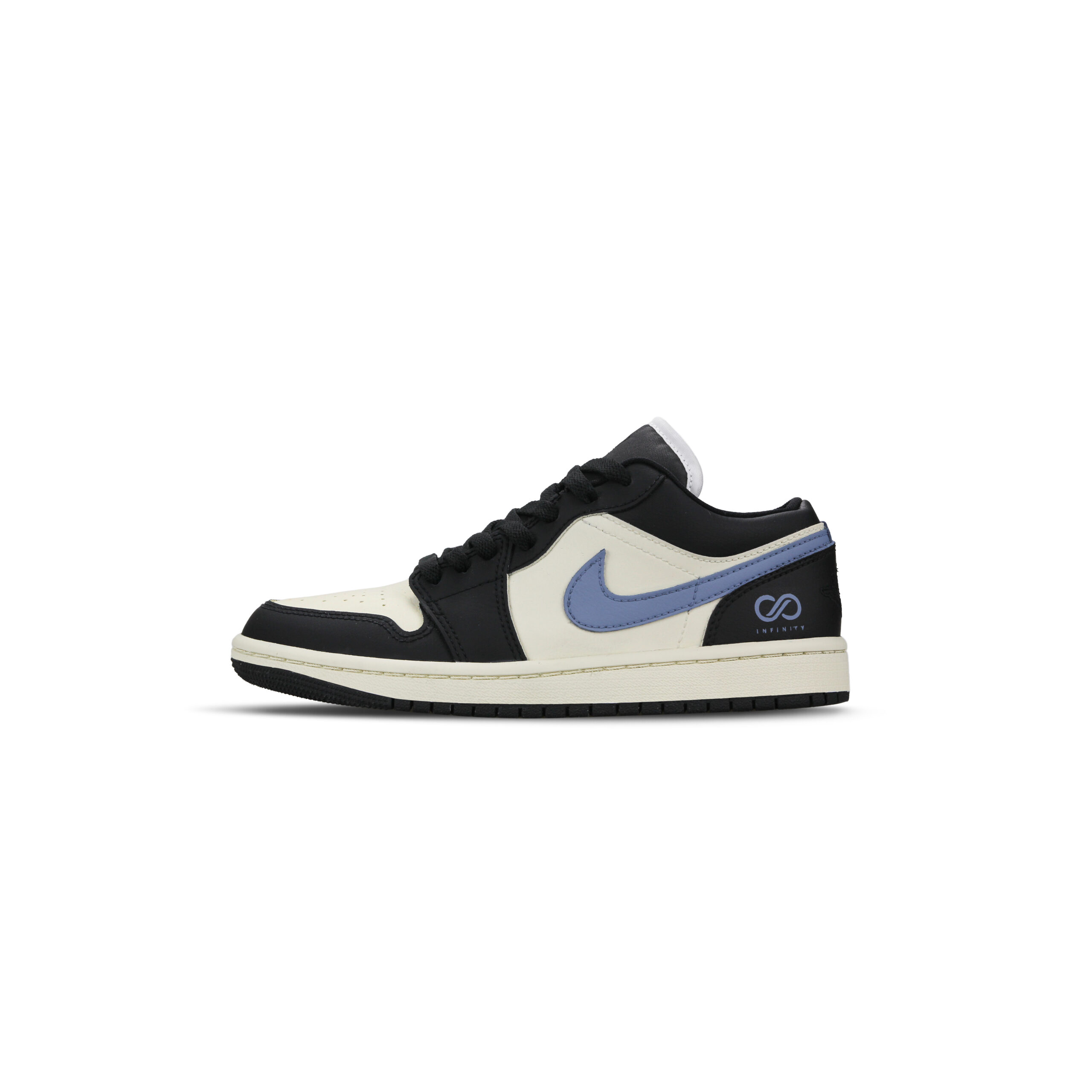 Jordan Air Jordan 1 Abrasion Resistant Low top Vintage Basketball Shoes Men's Beige Black Blue