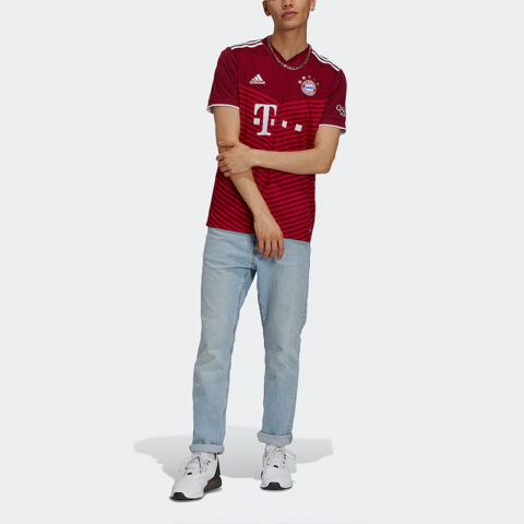 Adidas Bayern Munich Black Soccer Jerseys Men’s Red Moderate