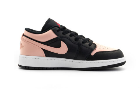 Jordan Air Jordan 1 Box Low top Vintage Basketball Shoes Unisex Black Pink