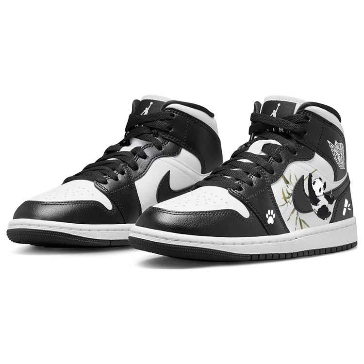 Jordan Air Jordan 1 Vintage Basketball Shoes Women’s Mid Top White/Black